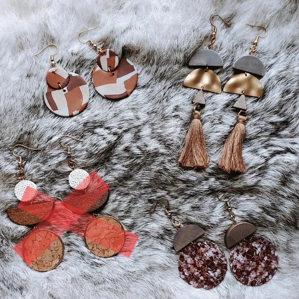 🌿Lot of Handmade boho earrings